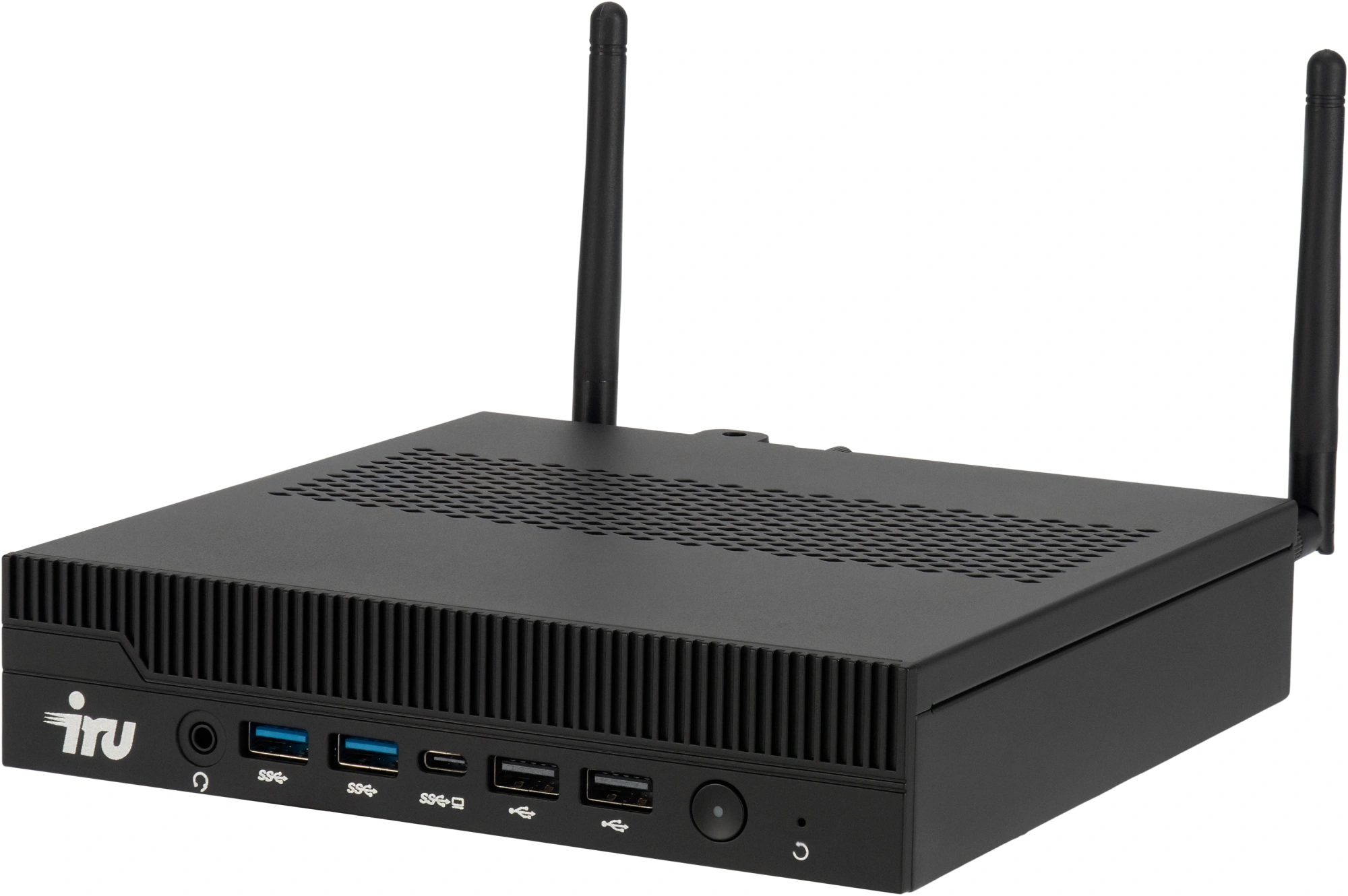 Неттоп IRU Tactio 310H6ITF i3 14100 (3.5) 8Gb SSD256Gb UHDG 730 Windows 11 Pro GbitEth WiFi BT 120W черный (RUS) (2176177)