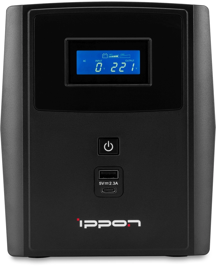 Источник бесперебойного питания Ippon Smart Power Pro II Euro 2200 1200Вт 2200ВА черный