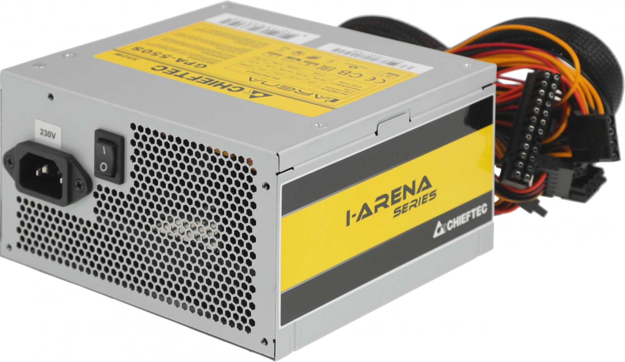 Блок питания Chieftec ATX 550W iArena GPA-550S (20+4pin) APFC 120mm fan 4xSATA — изображение 5