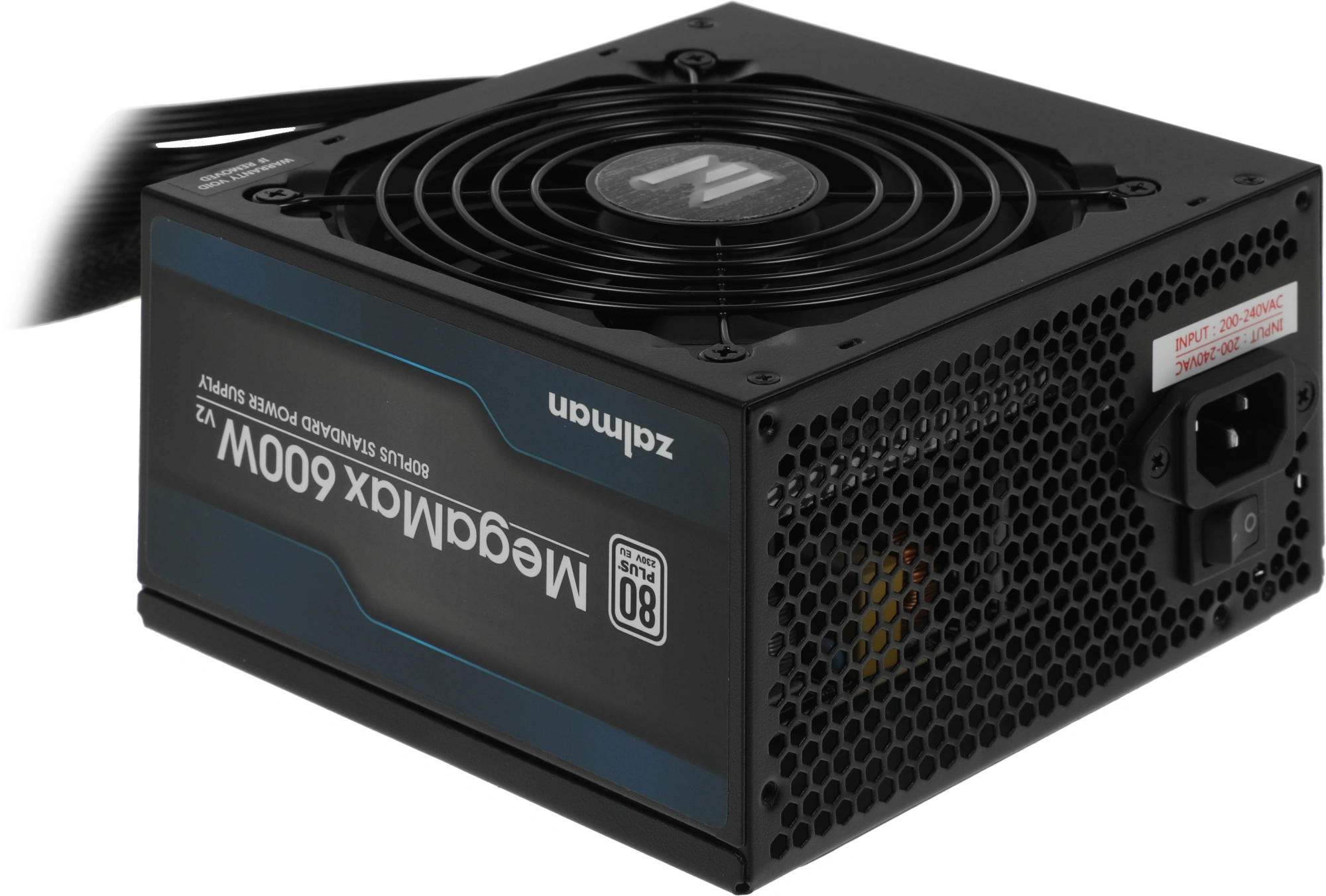 Блок питания Zalman ATX 600W ZM600-TXII V2 80+ white (20+4pin) APFC 120mm fan 6xSATA RTL — изображение 14