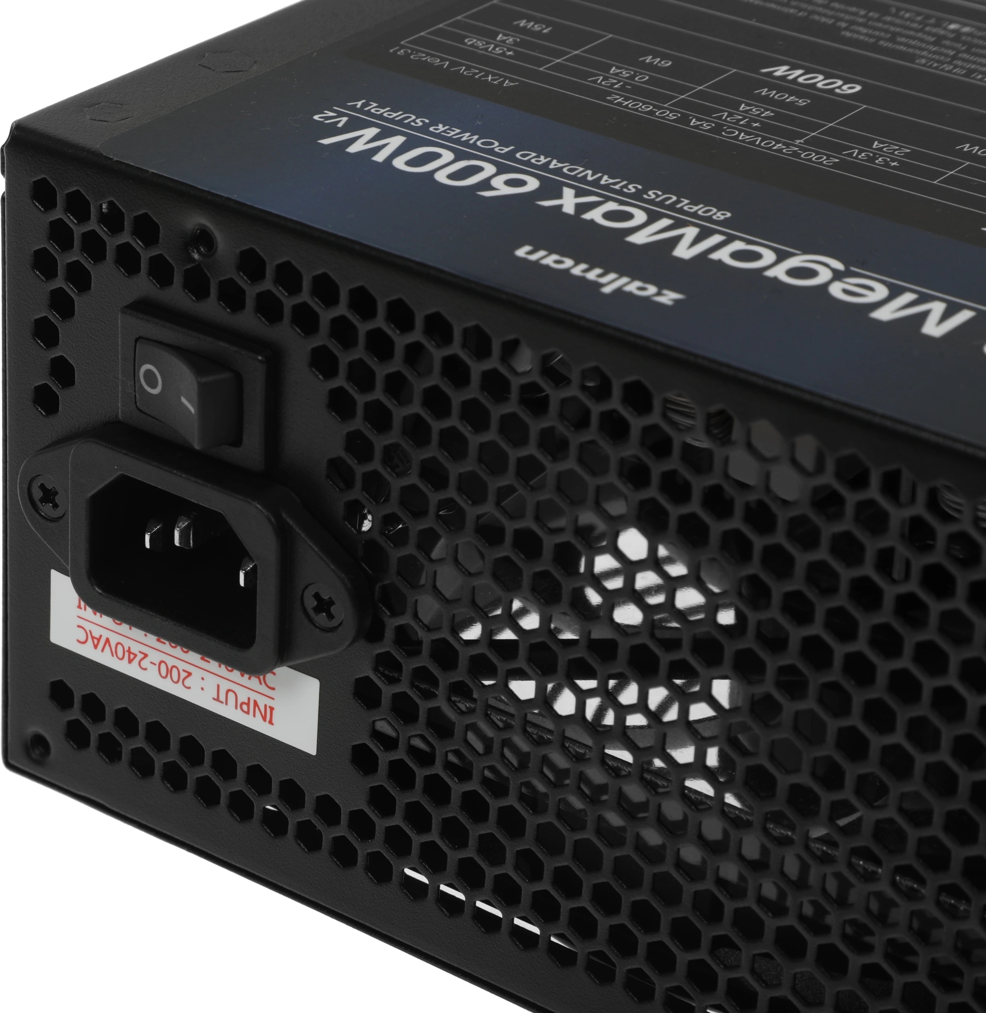 Блок питания Zalman ATX 600W ZM600-TXII V2 80+ white (20+4pin) APFC 120mm fan 6xSATA RTL — изображение 4