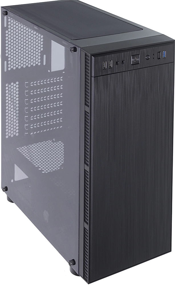 Корпус Accord ACC-3407 черный без БП ATX 8x120mm 2xUSB2.0 1xUSB3.0 audio bott PSU