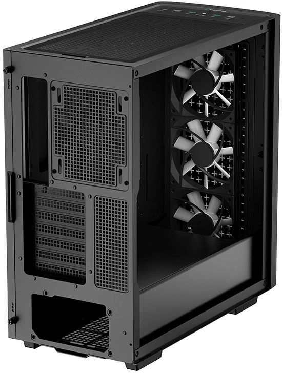 Корпус Deepcool CK560 черный без БП ATX 3x120mm 4x140mm 2xUSB3.0 audio bott PSU — изображение 6