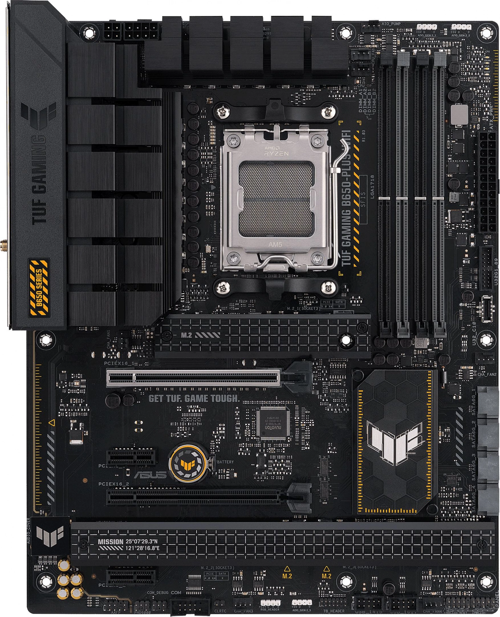 Материнская плата Asus TUF GAMING B650-PLUS WIFI Socket AM5 AMD B650 4xDDR5 ATX AC`97 8ch(7.1) 2.5Gg RAID+HDMI+DP