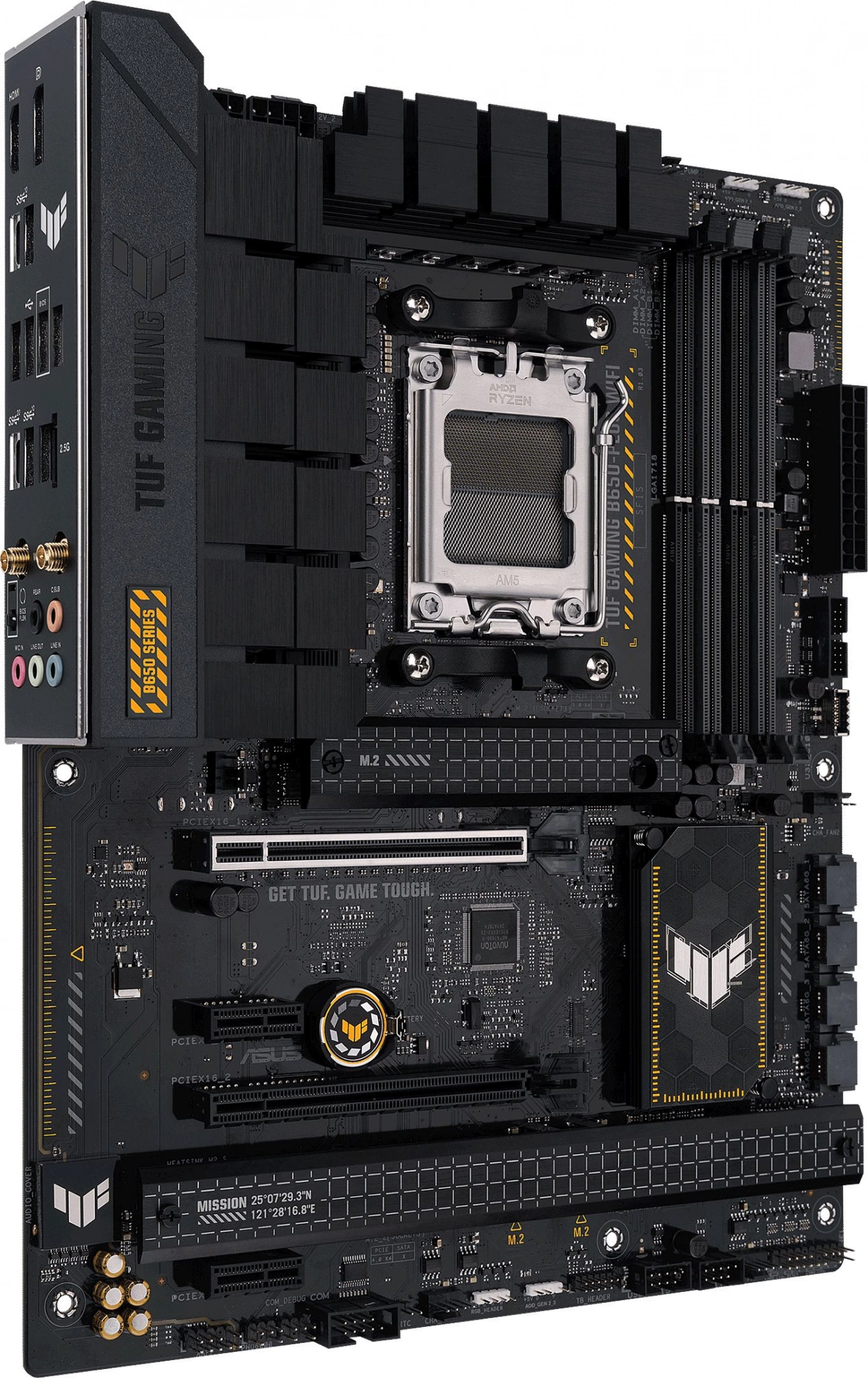 Материнская плата Asus TUF GAMING B650-PLUS WIFI Socket AM5 AMD B650 4xDDR5 ATX AC`97 8ch(7.1) 2.5Gg RAID+HDMI+DP — изображение 2