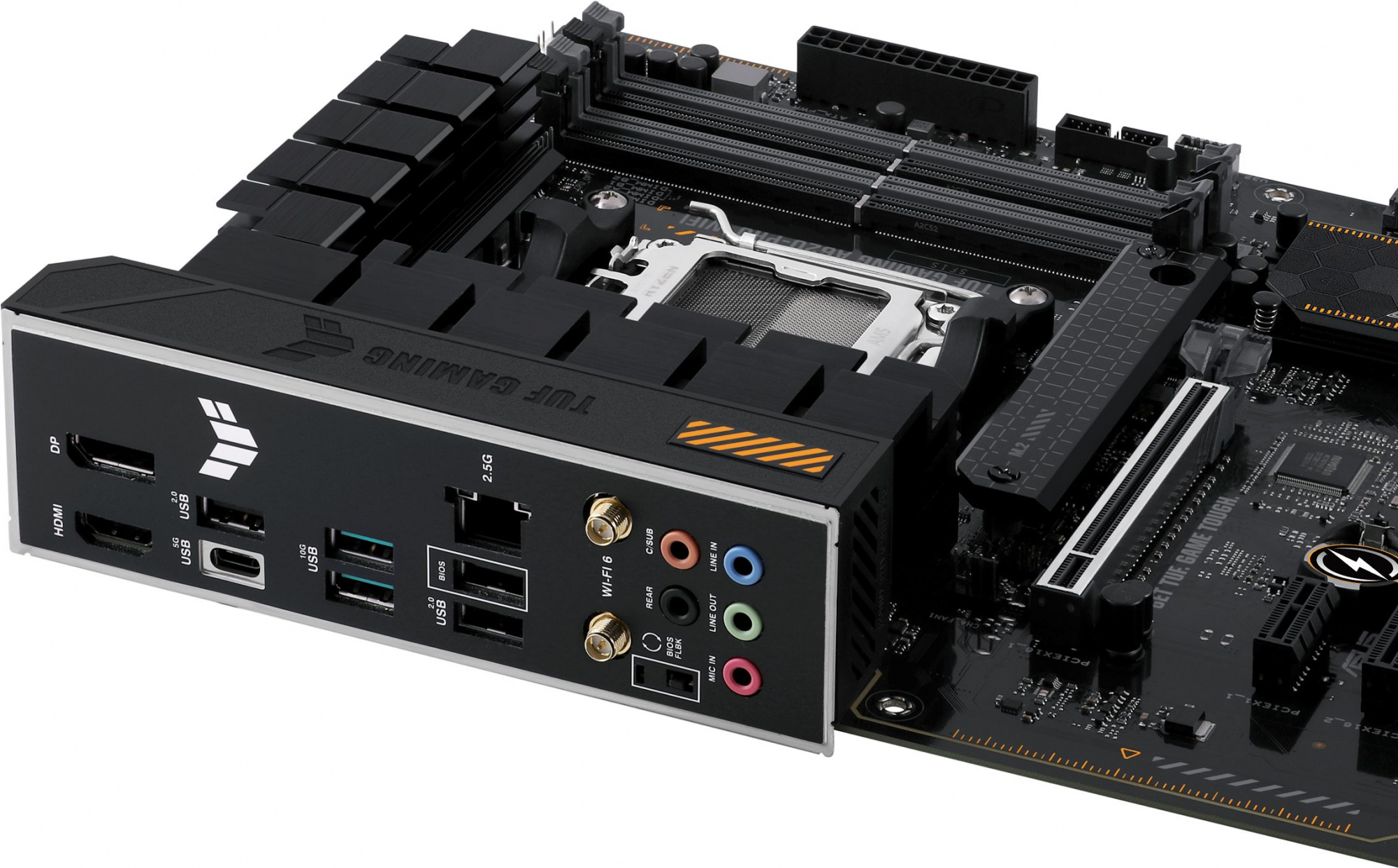 Материнская плата Asus TUF GAMING A620-PRO WIFI Socket AM5 AMD A620 4xDDR5 ATX AC`97 8ch(7.1) 2.5Gg RAID+HDMI+DP — изображение 9