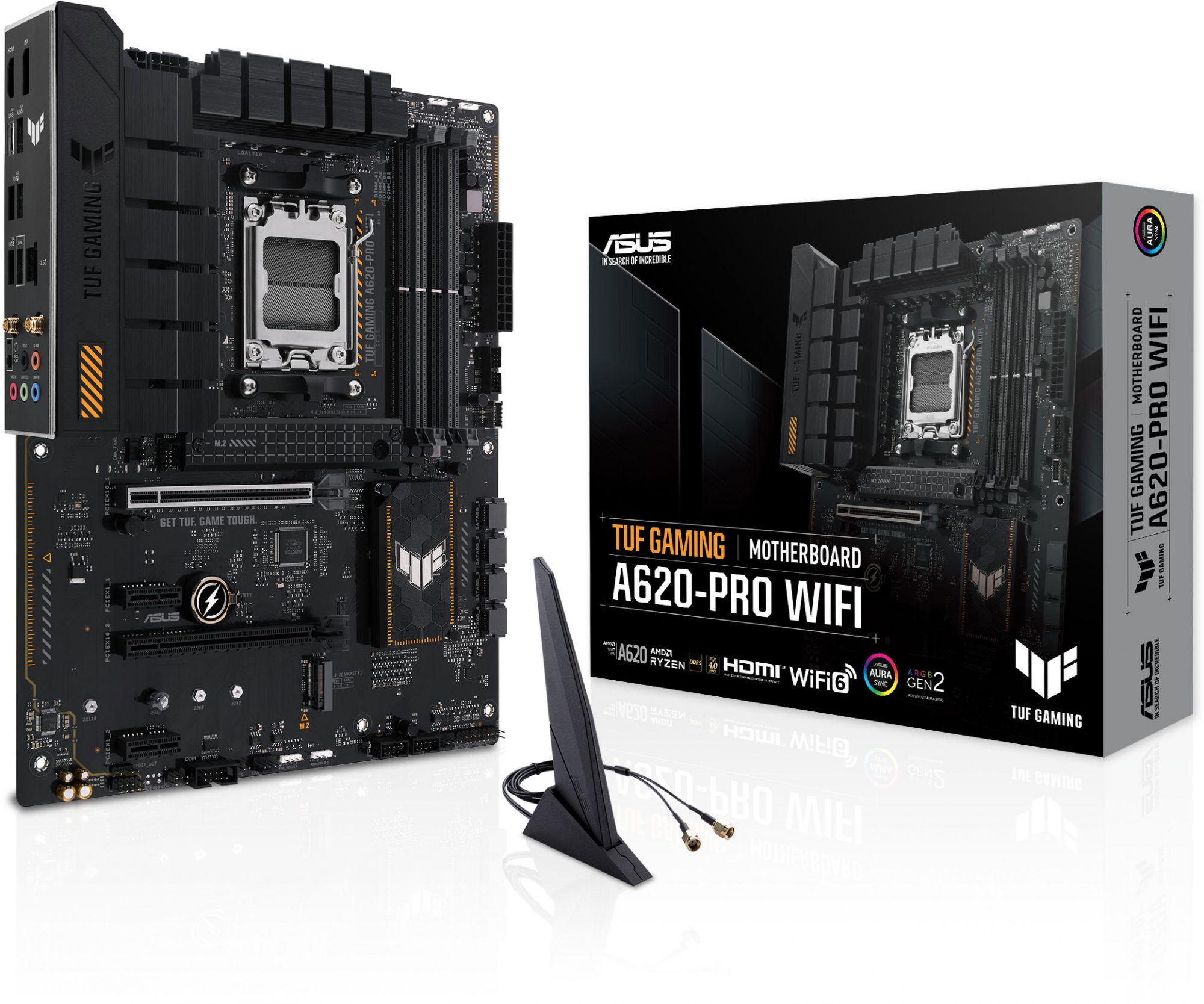 Материнская плата Asus TUF GAMING A620-PRO WIFI Socket AM5 AMD A620 4xDDR5 ATX AC`97 8ch(7.1) 2.5Gg RAID+HDMI+DP — изображение 11
