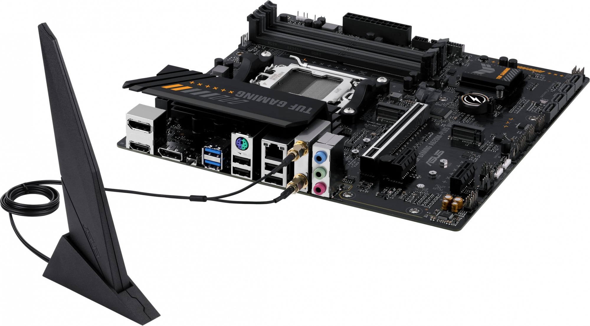 Материнская плата Asus TUF GAMING A620M-PLUS WIFI Socket AM5 AMD A620 4xDDR5 mATX AC`97 8ch(7.1) 2.5Gg RAID+HDMI+DP — изображение 9