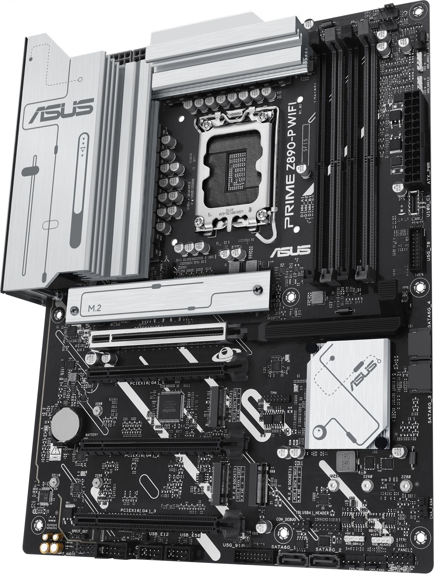 Материнская плата Asus PRIME Z890-P WIFI Soc-1851 Intel Z890 4xDDR5 ATX AC`97 8ch(7.1) 2.5Gg RAID+HDMI+DP — изображение 6