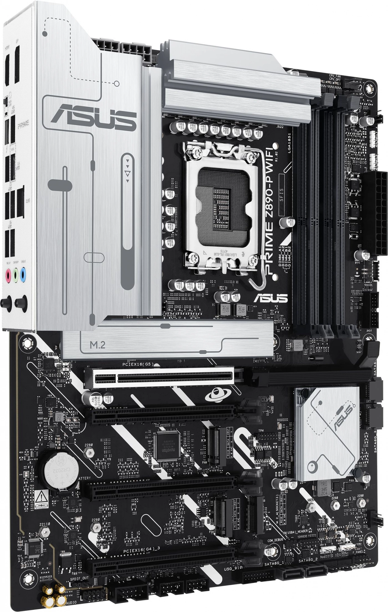 Материнская плата Asus PRIME Z890-P WIFI Soc-1851 Intel Z890 4xDDR5 ATX AC`97 8ch(7.1) 2.5Gg RAID+HDMI+DP — изображение 4
