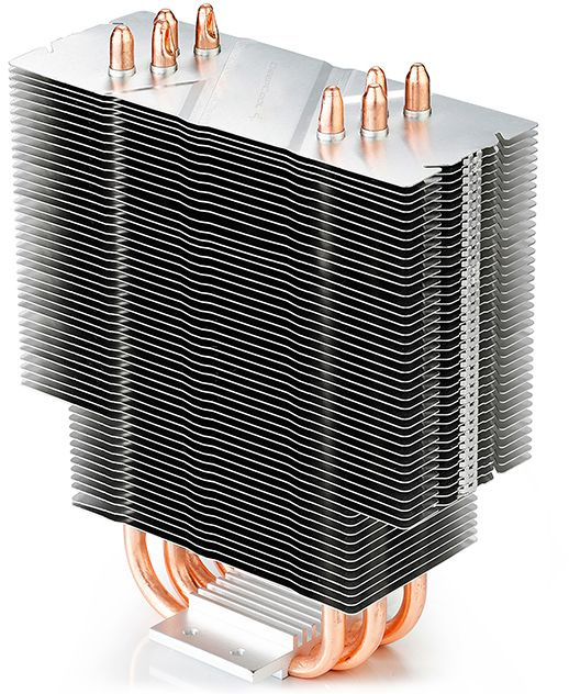 Устройство охлаждения(кулер) Deepcool Gammaxx 400 Blue Basic одноцветная Soc-AM5/AM4/1200/1700/1851 черный 4-pin 18-30dB Al+Cu 130W 640gr Ret (DP-MCH4-GMX400P-BL) — изображение 5