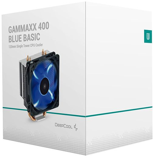Устройство охлаждения(кулер) Deepcool Gammaxx 400 Blue Basic одноцветная Soc-AM5/AM4/1200/1700/1851 черный 4-pin 18-30dB Al+Cu 130W 640gr Ret (DP-MCH4-GMX400P-BL) — изображение 8