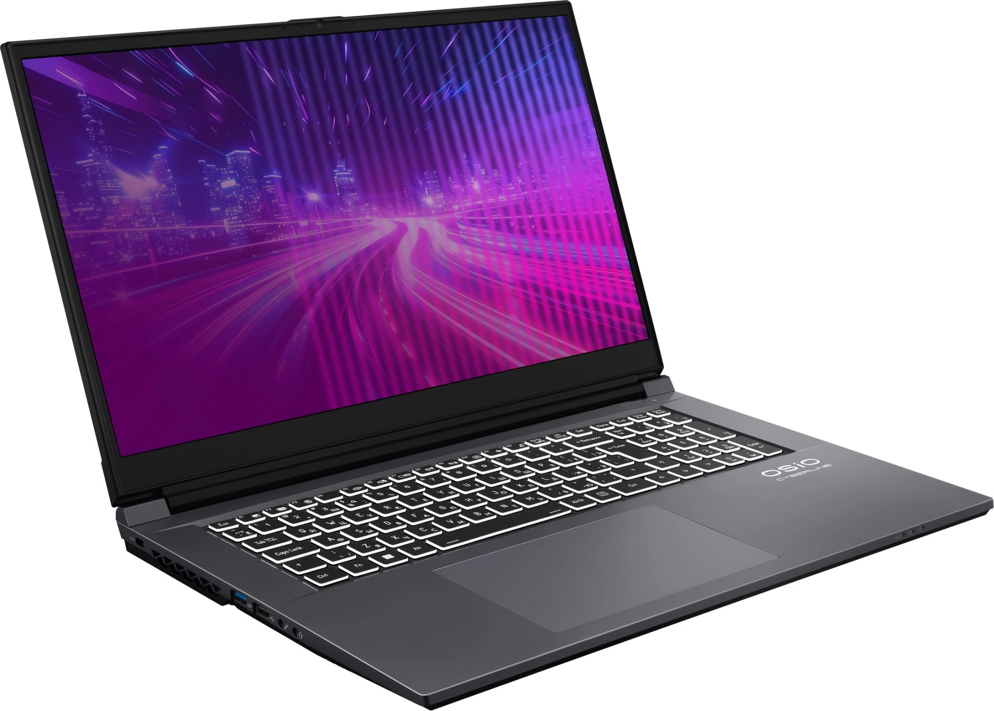 Ноутбук Osio CyberLine C170i-002 Core i5 12600H 16Gb SSD512Gb NVIDIA GeForce RTX4050 6Gb 17.3" IPS FHD (1920x1080) без ОС dk.grey WiFi BT Cam 3410mAh — изображение 12