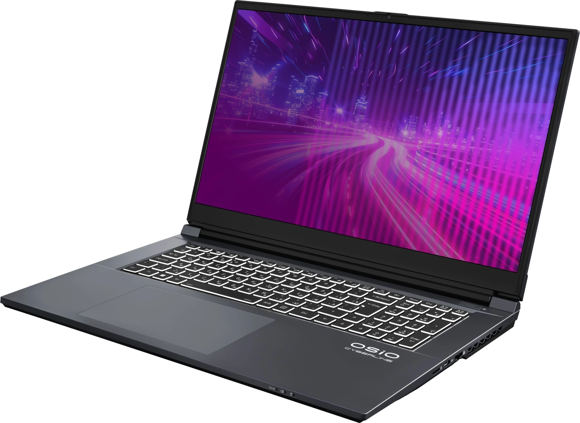 Ноутбук Osio CyberLine C170i-002 Core i5 12600H 16Gb SSD512Gb NVIDIA GeForce RTX4050 6Gb 17.3" IPS FHD (1920x1080) без ОС dk.grey WiFi BT Cam 3410mAh — изображение 13