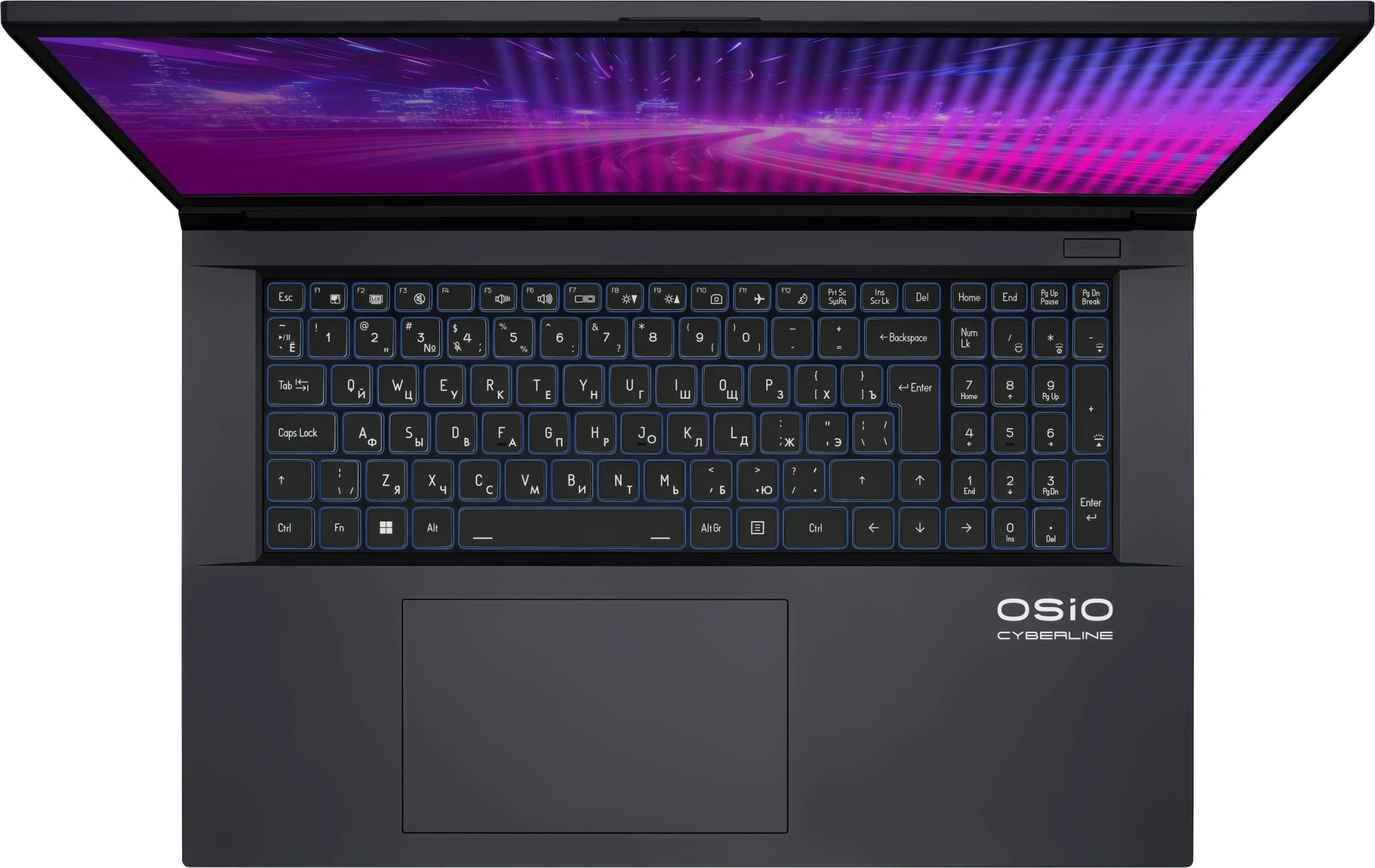 Ноутбук Osio CyberLine C170i-002 Core i5 12600H 16Gb SSD512Gb NVIDIA GeForce RTX4050 6Gb 17.3" IPS FHD (1920x1080) без ОС dk.grey WiFi BT Cam 3410mAh — изображение 15