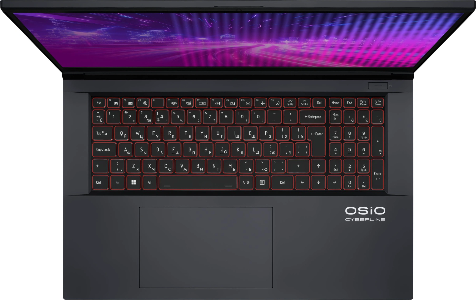 Ноутбук Osio CyberLine C170i-002 Core i5 12600H 16Gb SSD512Gb NVIDIA GeForce RTX4050 6Gb 17.3" IPS FHD (1920x1080) без ОС dk.grey WiFi BT Cam 3410mAh — изображение 17