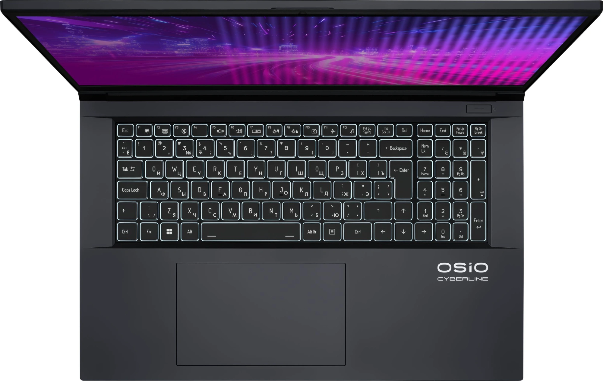 Ноутбук Osio CyberLine C170i-002 Core i5 12600H 16Gb SSD512Gb NVIDIA GeForce RTX4050 6Gb 17.3" IPS FHD (1920x1080) без ОС dk.grey WiFi BT Cam 3410mAh — изображение 19