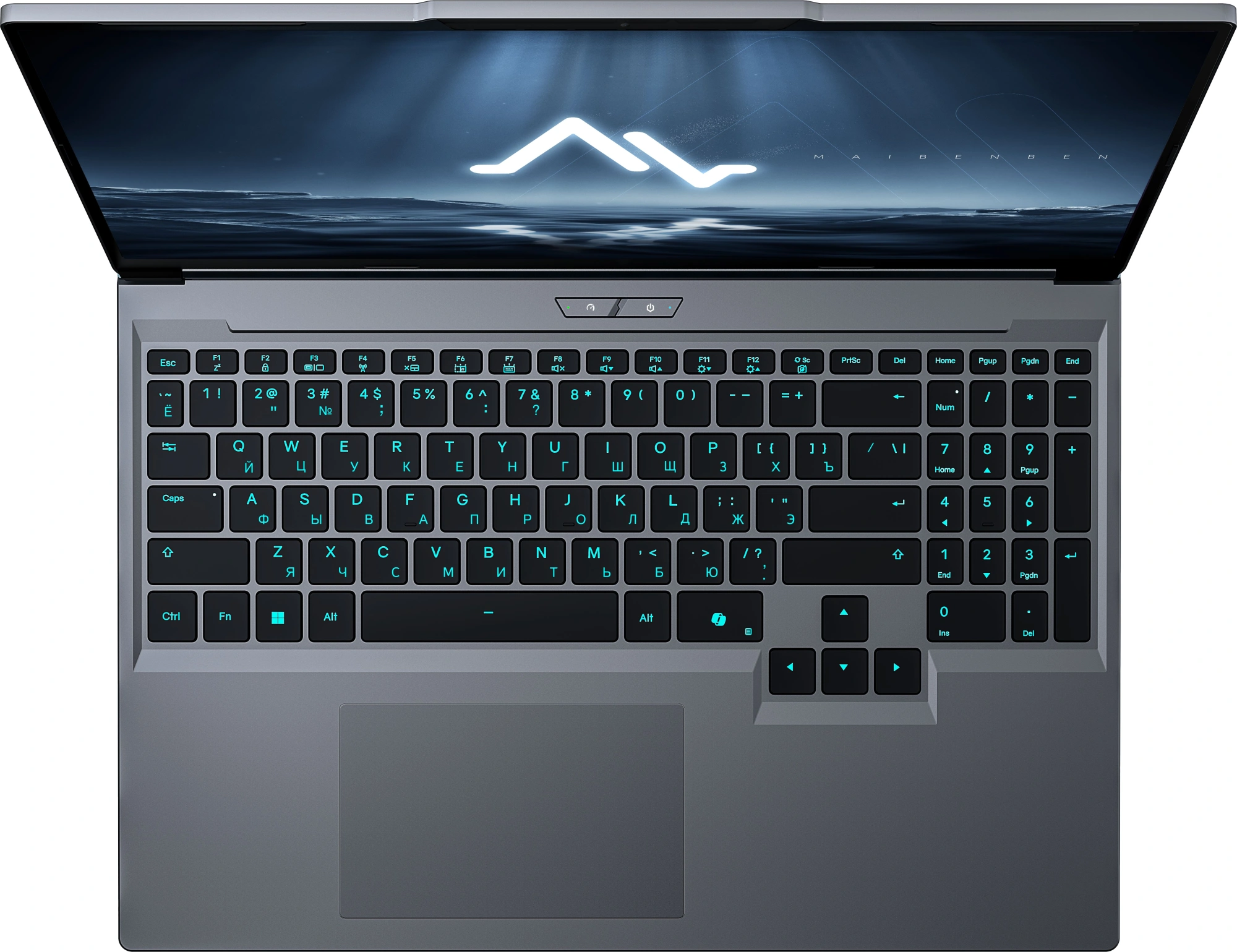 Ноутбук Maibenben X16C-i73757 Core i7 13700HX 16Gb SSD1Tb NVIDIA GeForce RTX 5070 8Gb 16" IPS QHD+ (2560x1600) Windows 11 Home grey WiFi BT Cam 5200mAh (X16C-I737570GERHG4E10) — изображение 2