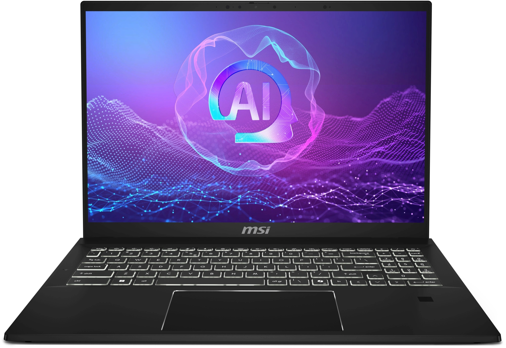 Ноутбук MSI Summit Pro 16 AI A2HVETG-085RU Core Ultra 7 255H 32Gb SSD1Tb NVIDIA GeForce RTX4050 6Gb 16" IPS Touch QHD+ (2560x1600) Windows 11 Pro black WiFi BT Cam (9S7-159631-085)