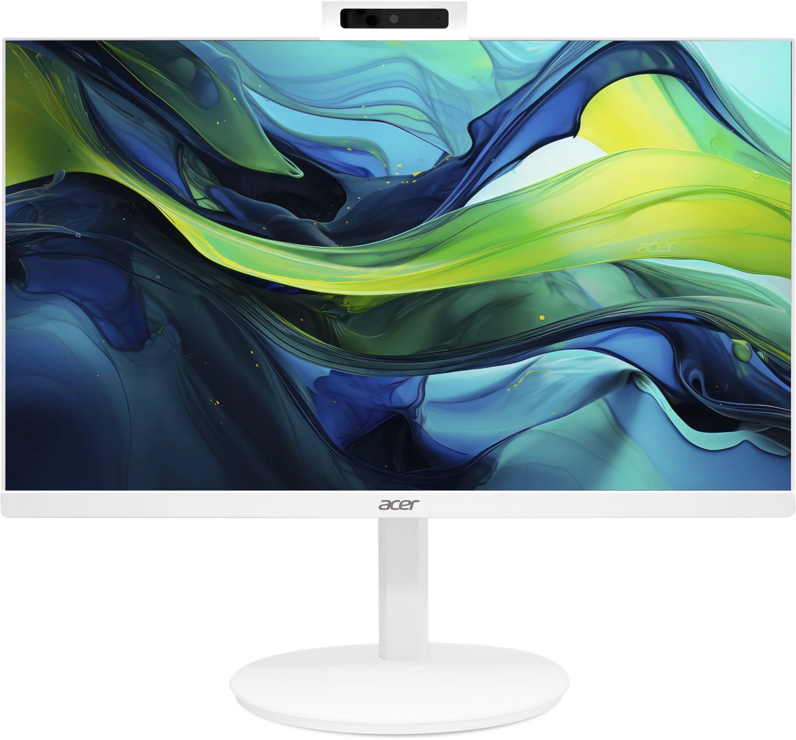 Моноблок Acer Aspire C24A-GRPL 23.8" Full HD Core 5 120U (1.4) 16Gb SSD512Gb Graphics CR Eshell GbitEth WiFi BT 90W клавиатура мышь Cam белый 1920x1080