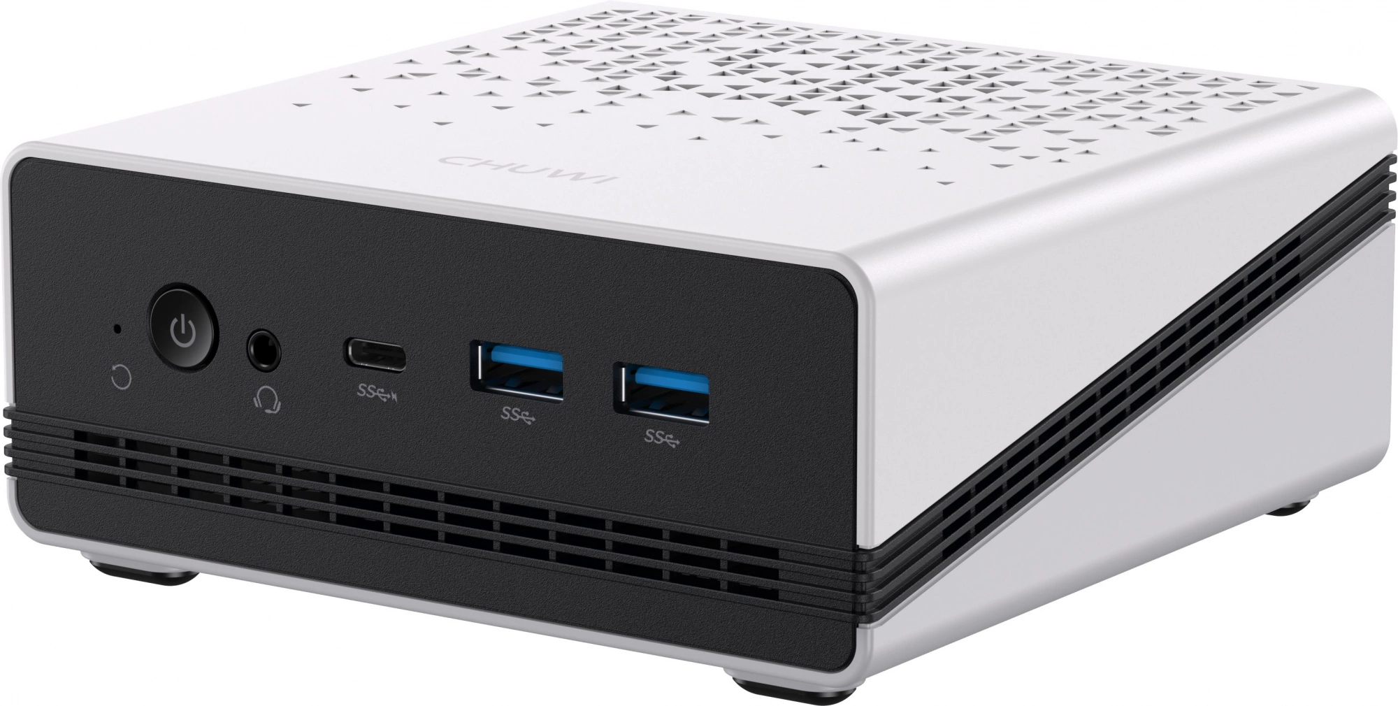ПК Мини Chuwi UBox Ryzen 5 6600H (3.3) 16Gb SSD512Gb 660M Windows 11 Pro 2x2.5GbitEth WiFi BT 90W белый/черный — изображение 4