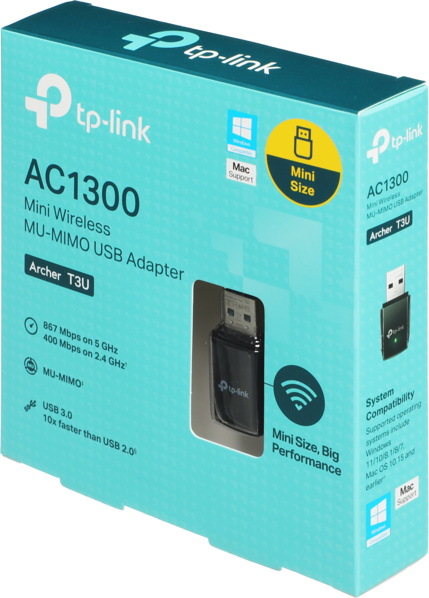 Сетевой адаптер Wi-Fi TP-Link Archer T3U AC1300 USB 3.0 — изображение 7