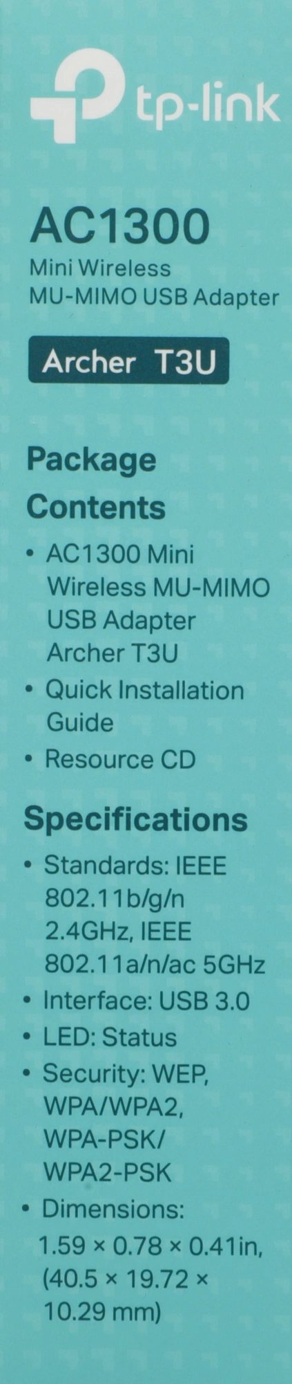 Сетевой адаптер Wi-Fi TP-Link Archer T3U AC1300 USB 3.0 — изображение 9