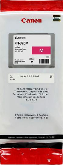 Картридж струйный Canon PFI-320M 2892C001 пурпурный (300мл) для Canon imagePROGRAF TM-200/205