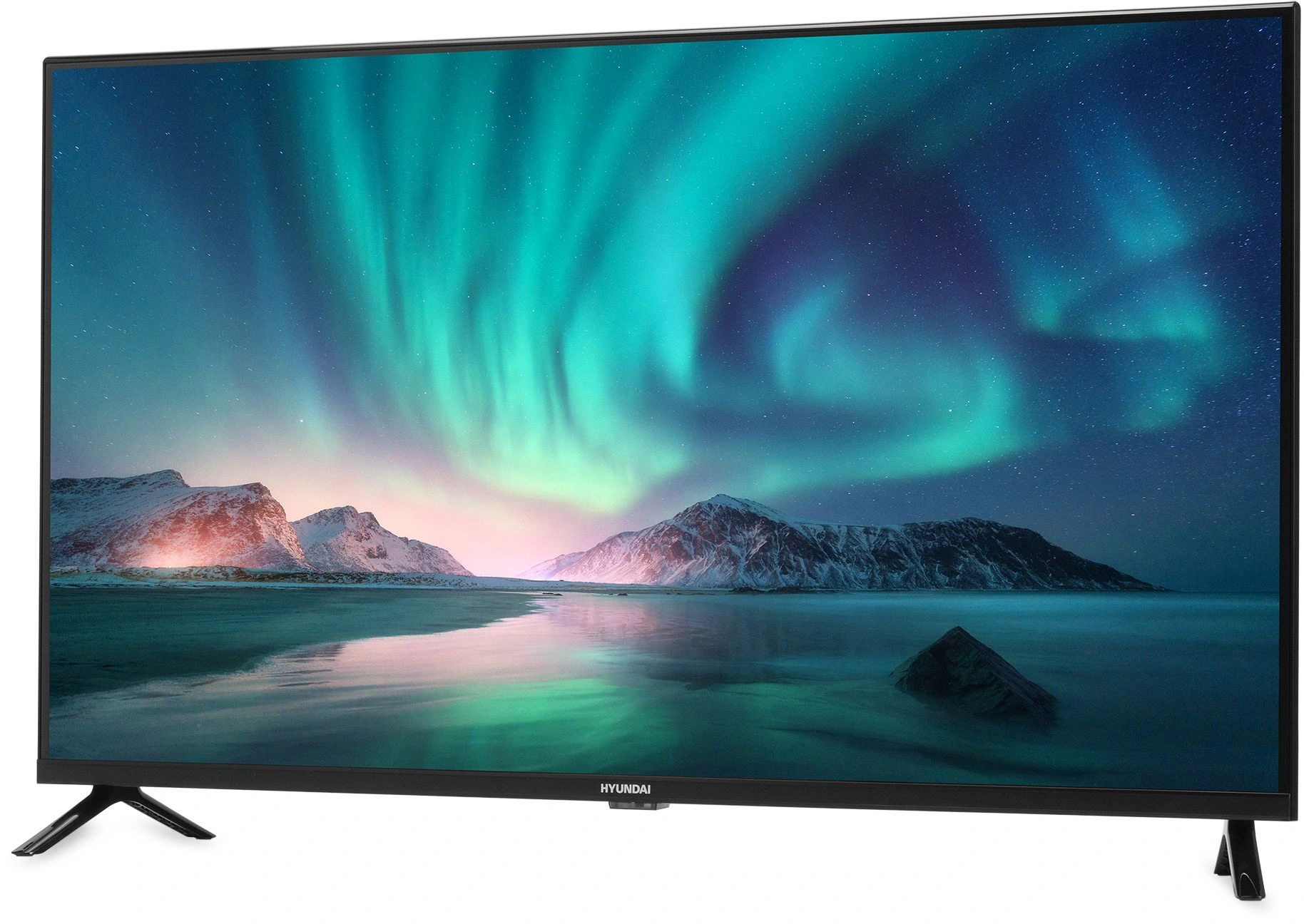Телевизор LED Hyundai 40" H-LED40BS5002 Android TV Frameless черный FULL HD 60Hz DVB-T2 DVB-C DVB-S DVB-S2 USB WiFi Smart TV