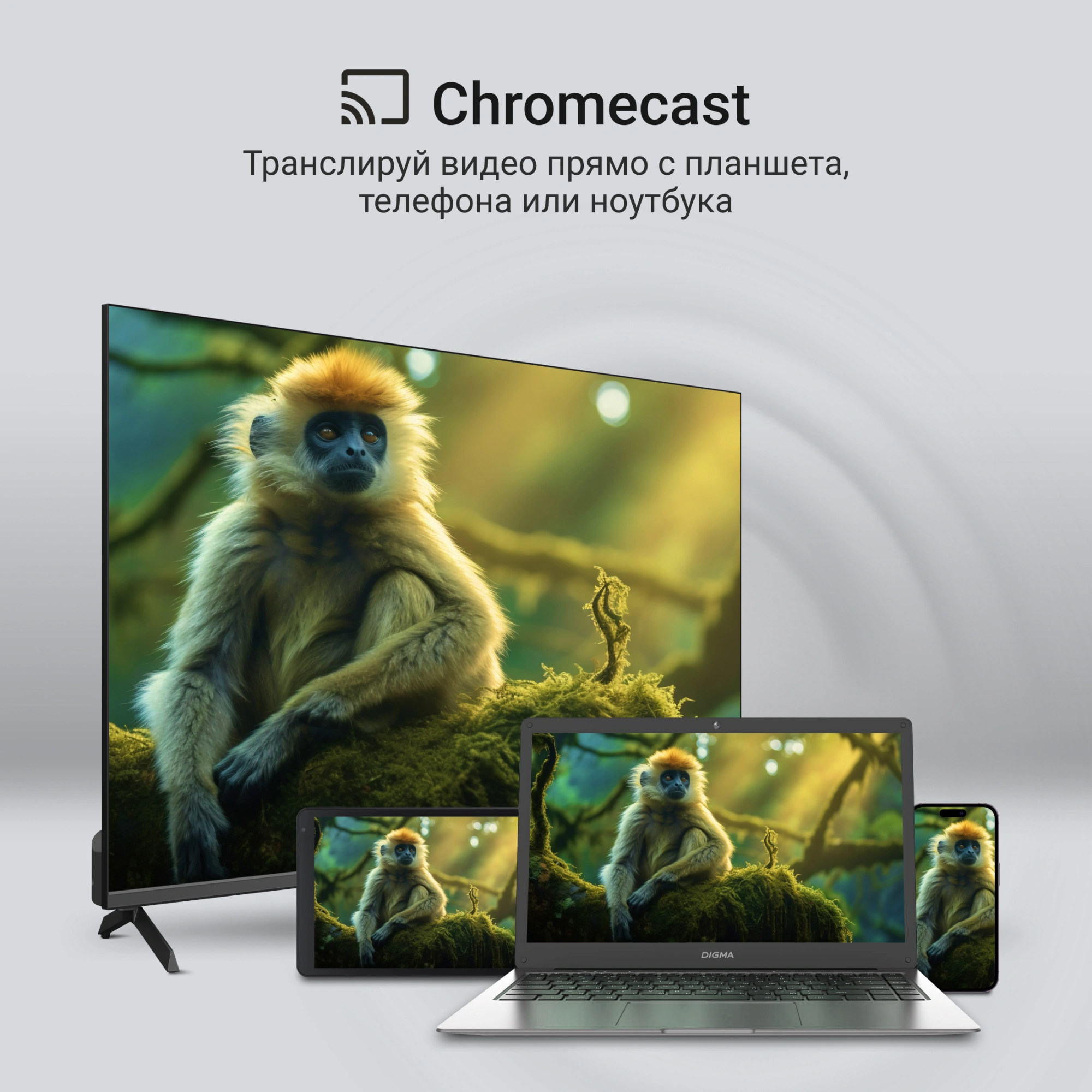 Телевизор QLED Digma 65" DM-LED65UQB31 Google TV Frameless Metal черный/черный 4K Ultra HD 60Hz MEMC DVB-T DVB-T2 DVB-C DVB-S DVB-S2 USB WiFi Smart TV — изображение 12