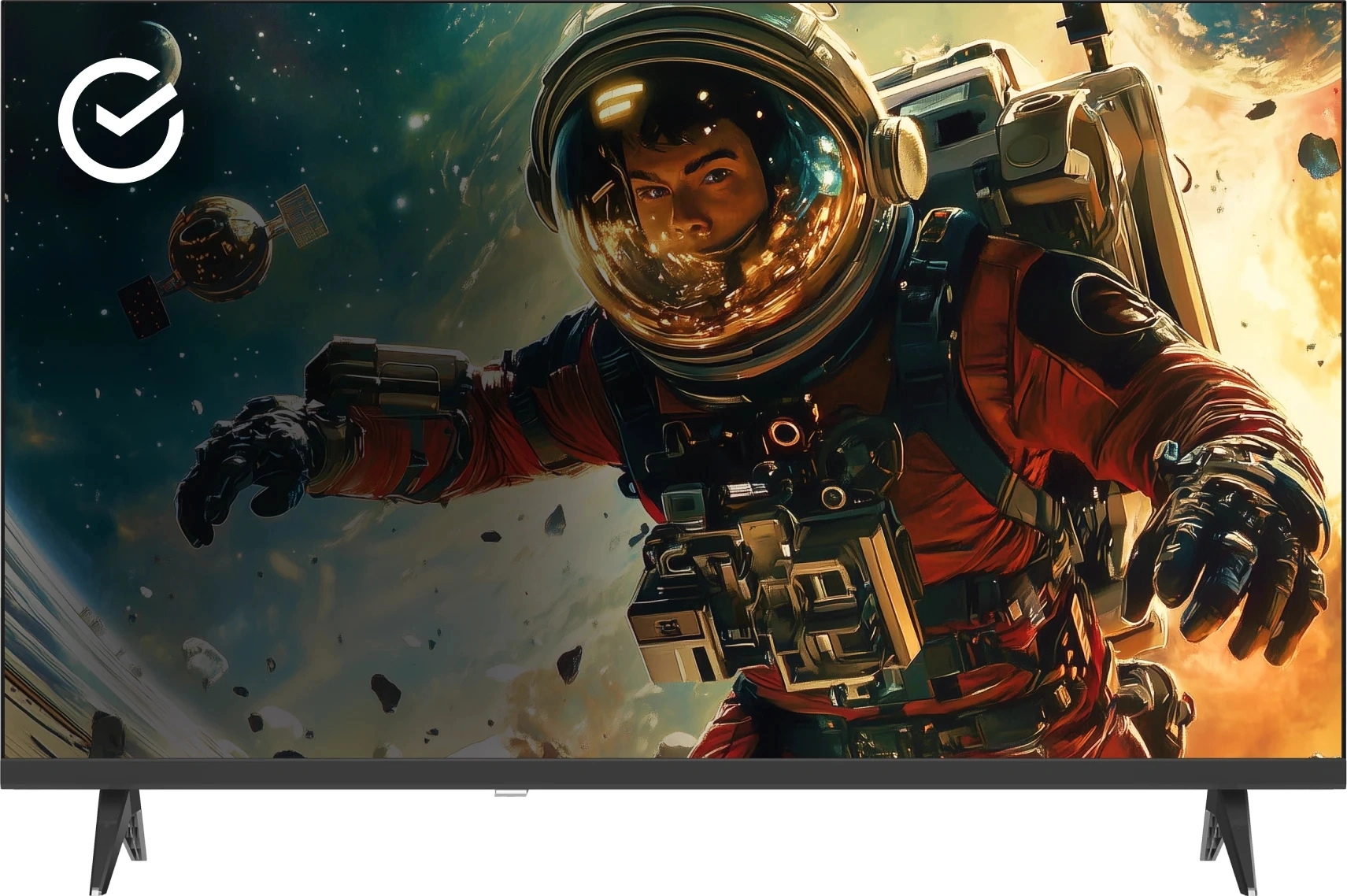 Телевизор LED Sber 32" SDX-32H3113 Салют ТВ Frameless черный HD 60Hz DVB-T DVB-T2 DVB-C DVB-S DVB-S2 USB WiFi Smart TV