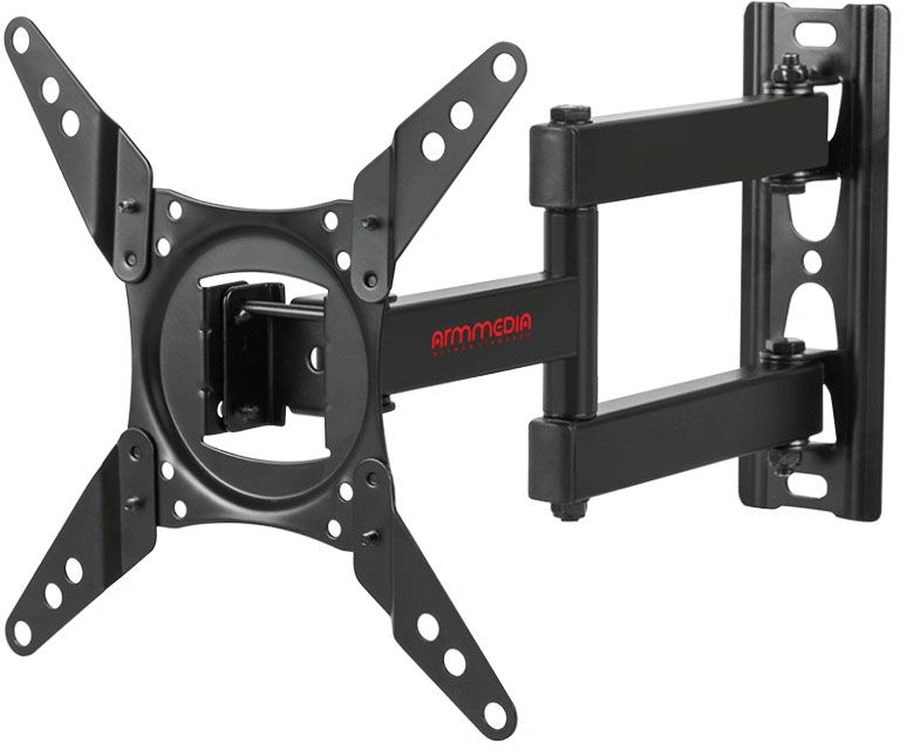 Кронштейн для телевизора Arm Media LCD-202 черный 15"-43" макс.20кг настенный поворот и наклон