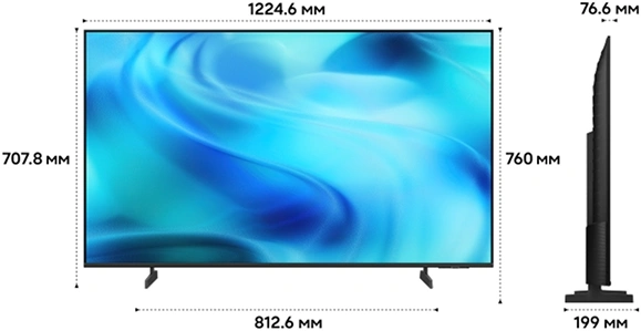 Телевизор LED Samsung 55" UE55U8000HUXPY черный/серый 4K Ultra HD 60Hz DVB-T2 DVB-C DVB-S2 USB WiFi Smart TV — изображение 7