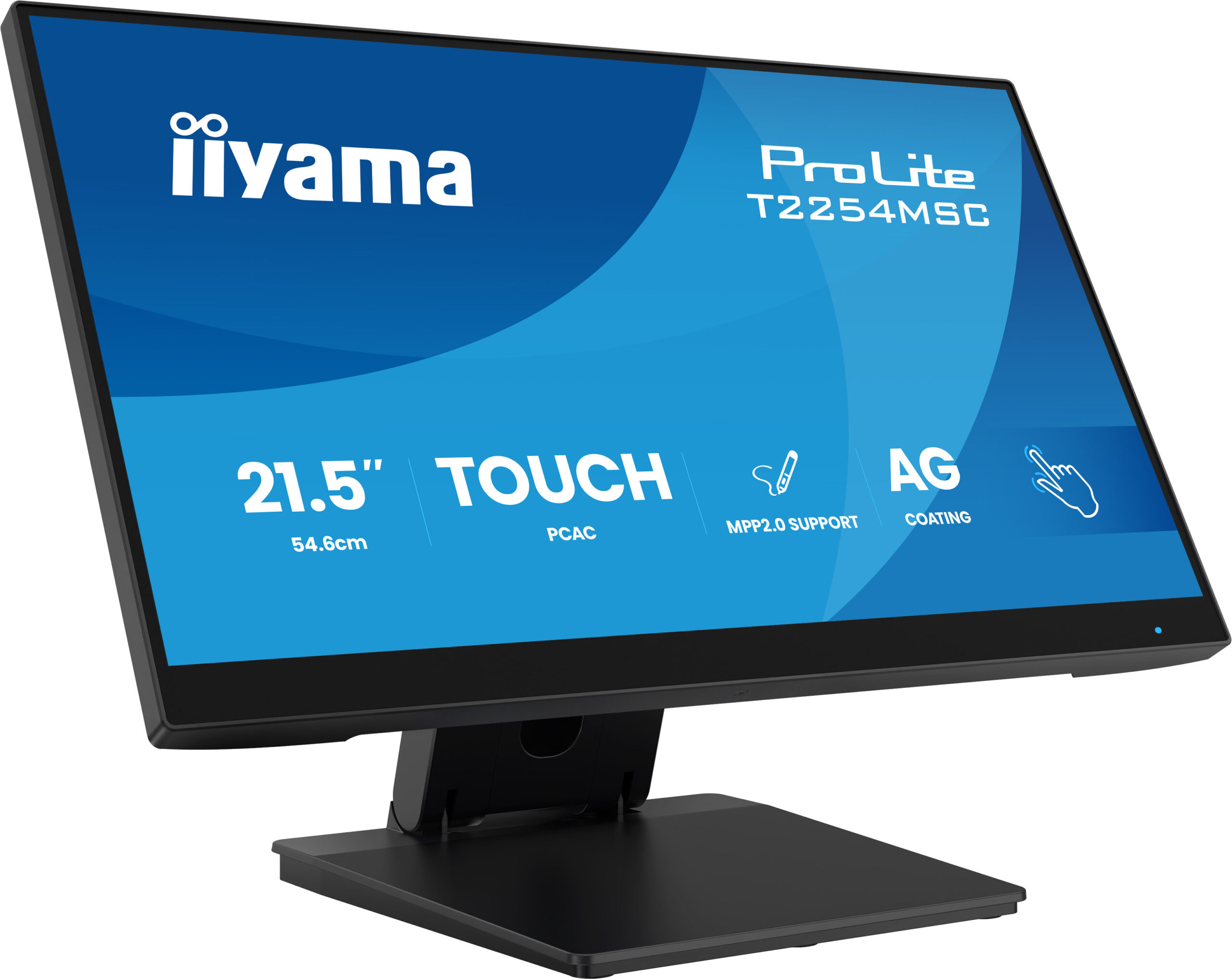 Монитор Iiyama 21.5" ProLite T2254MSC-B2AG черный IPS LED 4ms 16:9 HDMI M/M глянцевая HAS 1300:1 300cd 178гр/178гр 1920x1080 100Hz DP FHD USB Touch 2.9кг