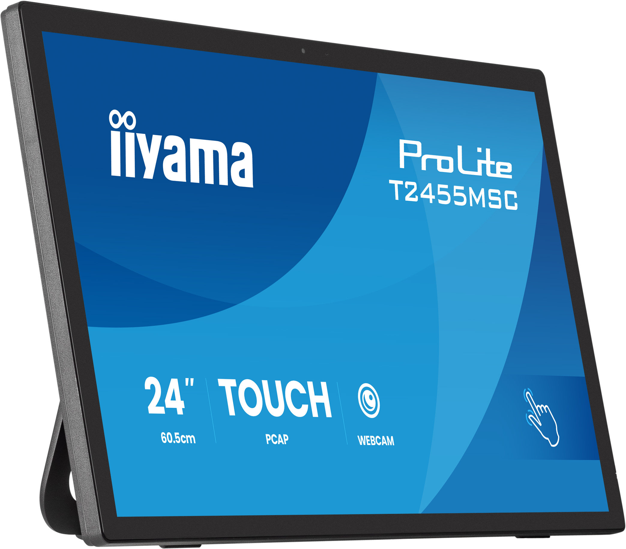 Монитор Iiyama 23.8" ProLite T2455MSC-B2 черный IPS LED 5ms 16:9 HDMI M/M глянцевая 1000:1 400cd 178гр/178гр 1920x1080 DP FHD USB Touch 4.4кг