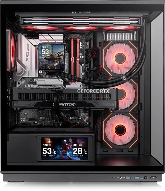 Корпус Thermaltake Stage 450 TG черный без БП ATX 2xUSB3.0 audio bott PSU — изображение 2
