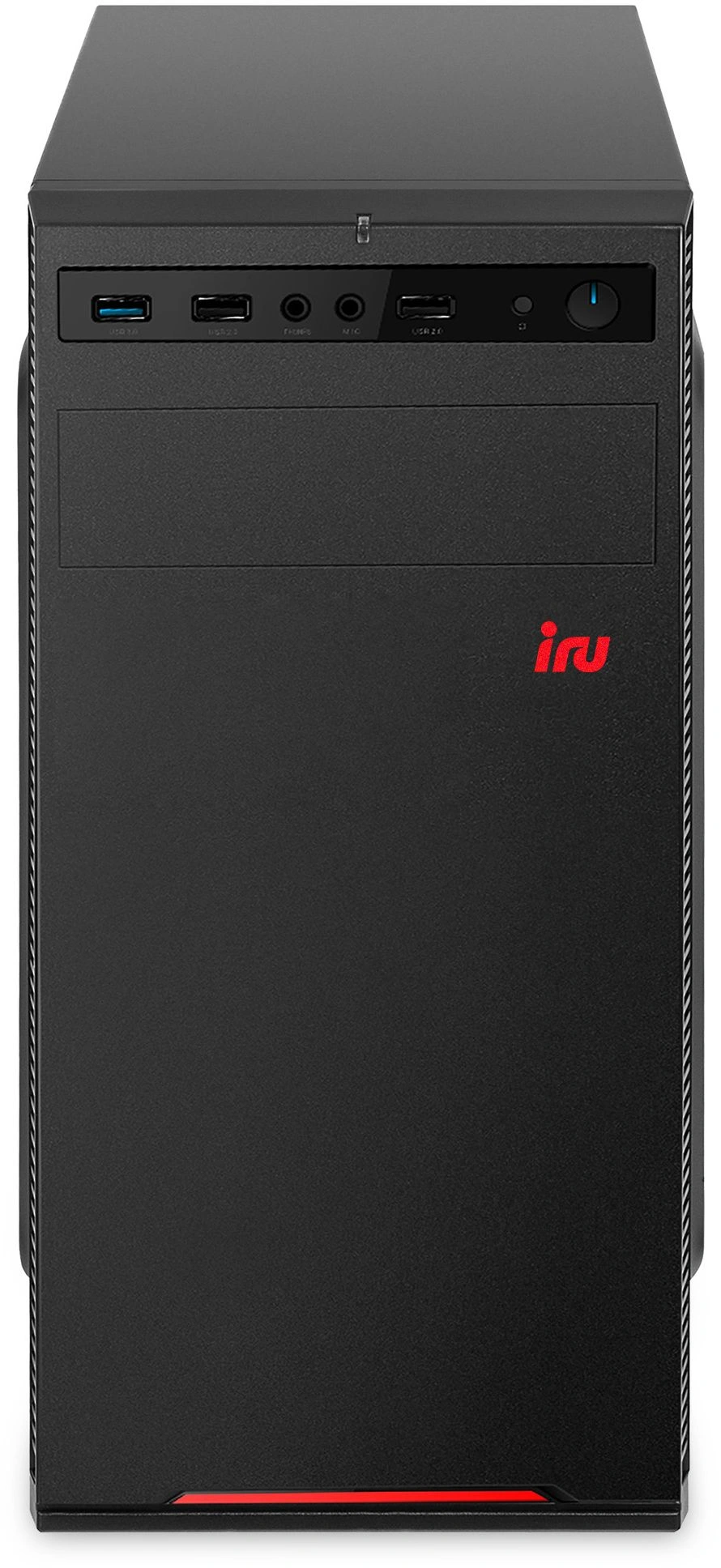 ПК IRU Tactio 320A6SO MT Ryzen 5 8600G (4.3) 32Gb SSD512Gb 760M без ОС GbitEth 400W черный (2197345)