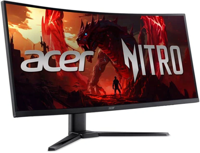 Монитор Acer 34" Nitro XZ340CURX2bmiipphx черный VA LED 1ms 21:9 HDMI M/M матовая HAS Piv 350cd 178гр/178гр 3440x1440 200Hz FreeSync Premium DP WQ 7.09кг — изображение 2