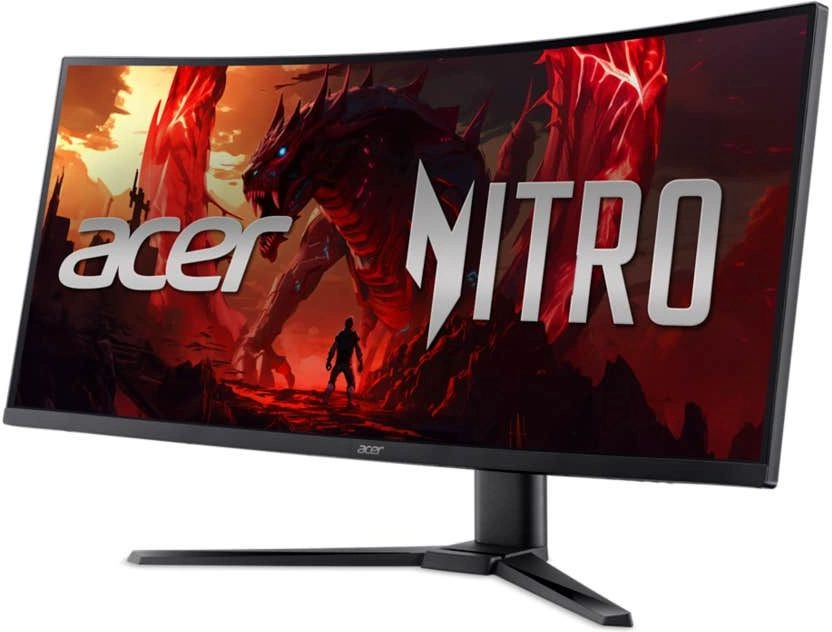 Монитор Acer 34" Nitro XZ340CURX2bmiipphx черный VA LED 1ms 21:9 HDMI M/M матовая HAS Piv 350cd 178гр/178гр 3440x1440 200Hz FreeSync Premium DP WQ 7.09кг — изображение 3