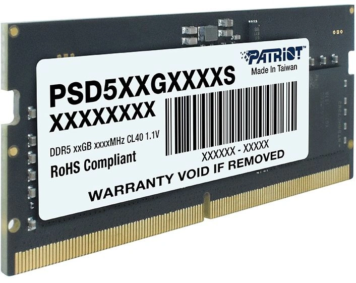 Память DDR5 16GB 5200MHz Patriot PSD516G520081S Signature RTL PC5-41600 CL42 SO-DIMM 262-pin 1.1В single rank Ret — изображение 3
