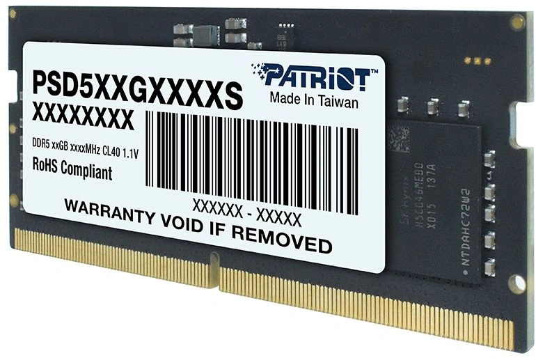 Память DDR5 16GB 5200MHz Patriot PSD516G520081S Signature RTL PC5-41600 CL42 SO-DIMM 262-pin 1.1В single rank Ret — изображение 4