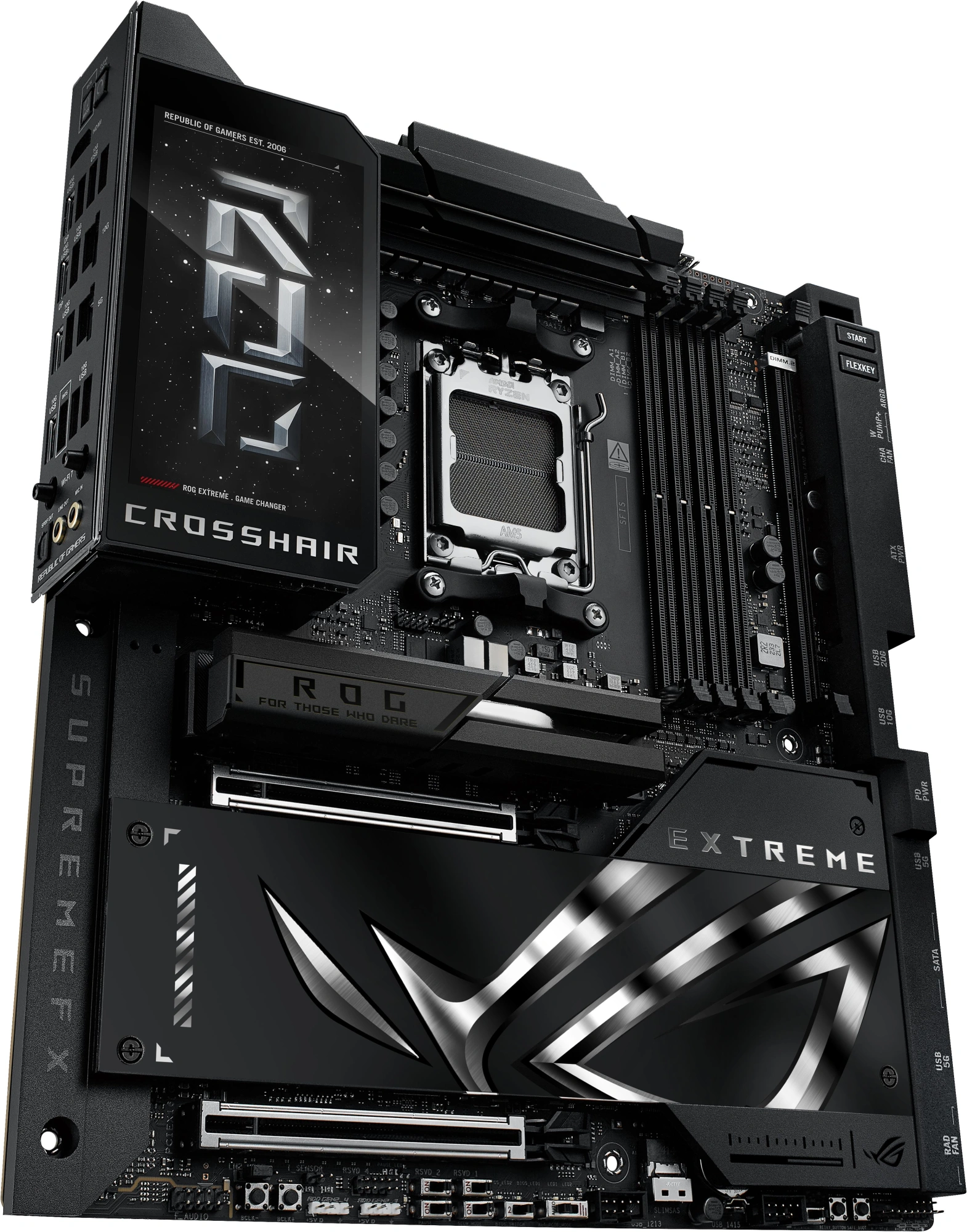 Материнская плата Asus ROG CROSSHAIR X870E EXTREME Socket AM5 AMD X870E 4xDDR5 ATX AC`97 8ch(7.1) 1 x 10Gigabit + 1 x 5Gigabit RAID+HDMI — изображение 3
