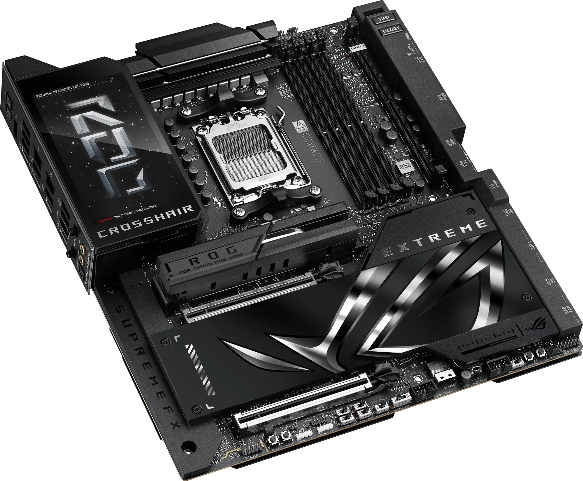 Материнская плата Asus ROG CROSSHAIR X870E EXTREME Socket AM5 AMD X870E 4xDDR5 ATX AC`97 8ch(7.1) 1 x 10Gigabit + 1 x 5Gigabit RAID+HDMI — изображение 6